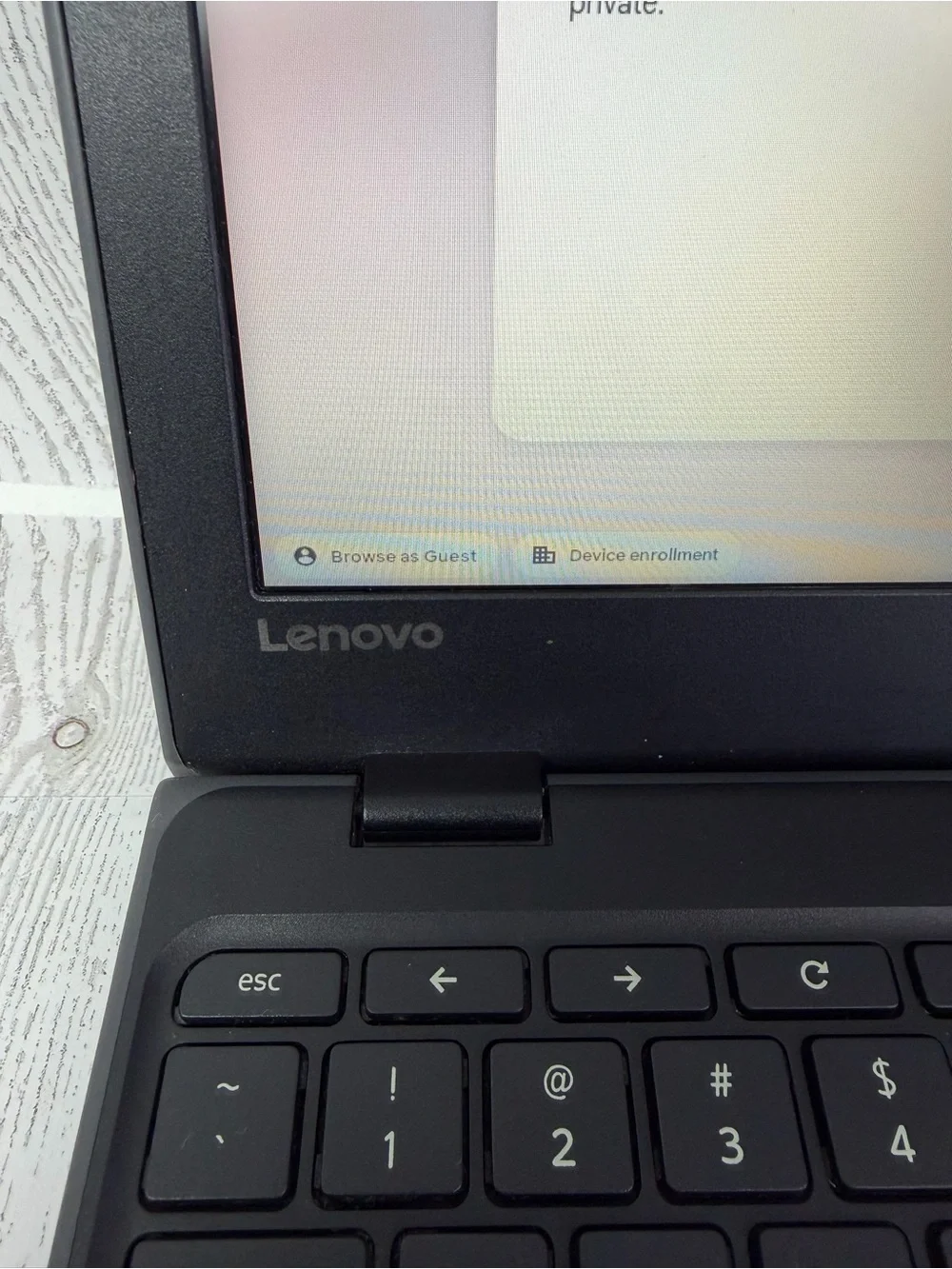 Lenovo Black Chromebook Laptop with Camera “Comes With Aftermarket C-Charger”